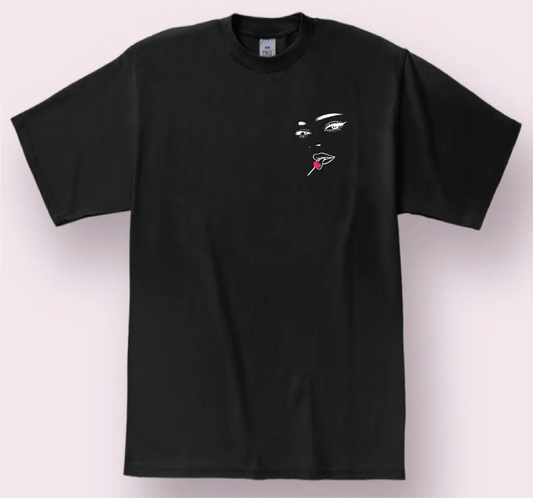 SHE'S A SUCKER FOR ME T-SHIRT - BLACK / PINK